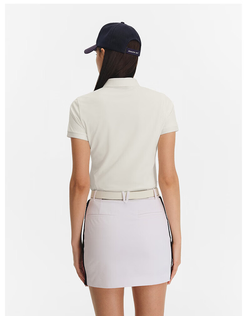 Biyinlefen Golf Women's 2026 Spring New Small Collar T-Shirt Sports Casual Stretch Comfortable Skin-Friendly Breathable Versatile Short Sleeve Polo Shirt 12
